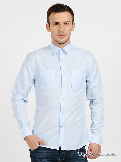 Рубашка House, цвет цвет пастельно-голубой