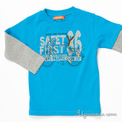 Лонгслив Staccato, цвет цвет ярко-голубой / серый