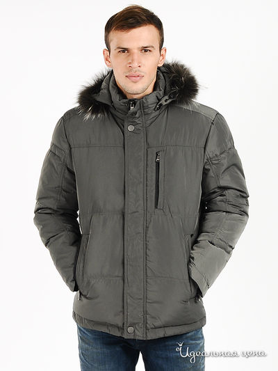 Пуховик Evolution, цвет цвет темно-серый