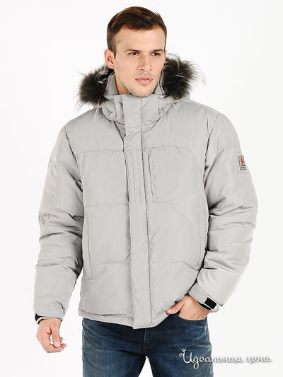 Пуховик Evolution, цвет цвет светло-серый