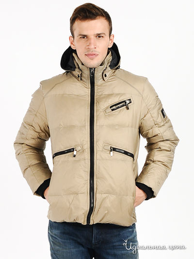 Пуховик Evolution, цвет цвет бежевый