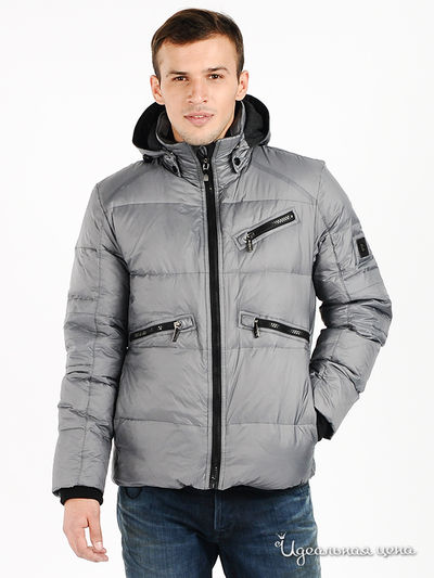 Пуховик Evolution, цвет цвет серый