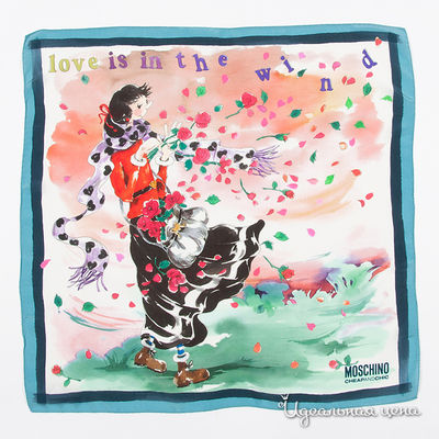 Платок Moschino, цвет цвет розовый