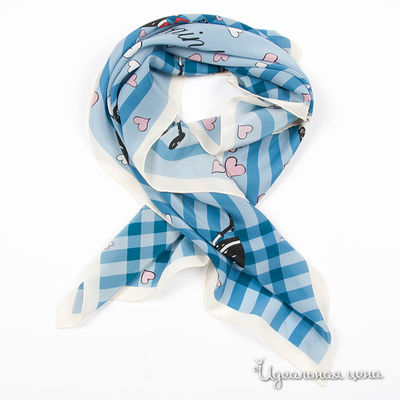 Платок Moschino, цвет цвет синий / голубой