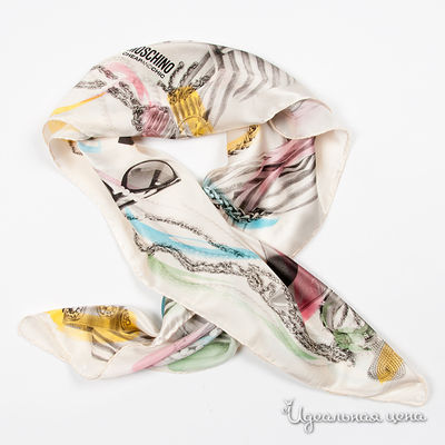 Платок Moschino, цвет цвет молочный