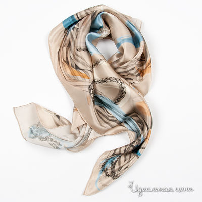 Платок Moschino, цвет цвет серо-бежевый