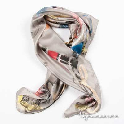 Платок Moschino, цвет цвет серый