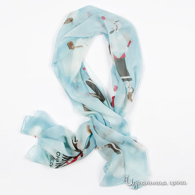 Шарф Moschino, цвет цвет голубой