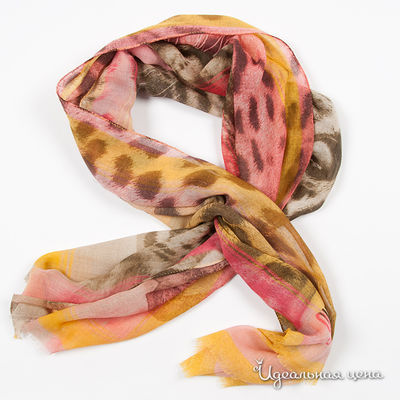 Палантин Moschino, цвет цвет розовый / желтый