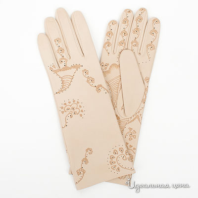 Перчатки Roeckl, цвет цвет серо-бежевый