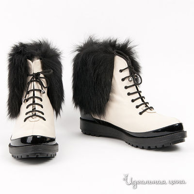 Ботинки Tuffoni, цвет цвет молочный / черный