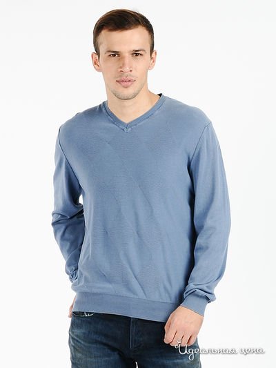 Пуловер Marlboro Classics, цвет цвет синий
