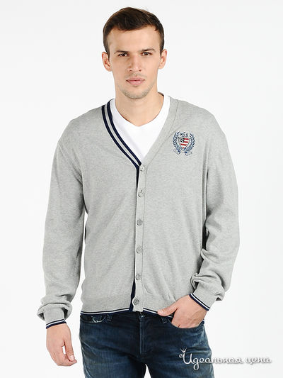 Кардиган Marlboro Classics, цвет цвет серый