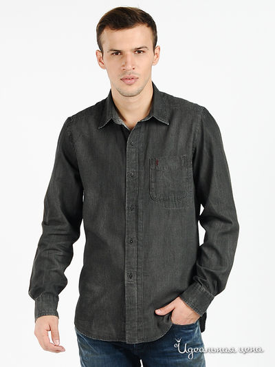 Рубашка Marlboro Classics, цвет цвет темно-серый