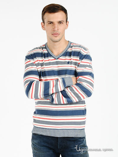 Пуловер Marlboro Classics, цвет цвет белый / синий