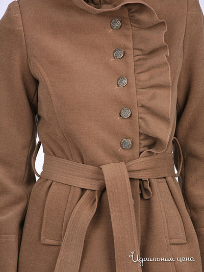 Пальто Fleuretta женское, цвет коричневый