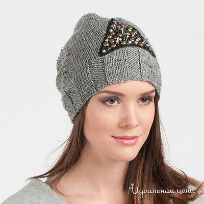 Шапка Curly House, цвет цвет серый