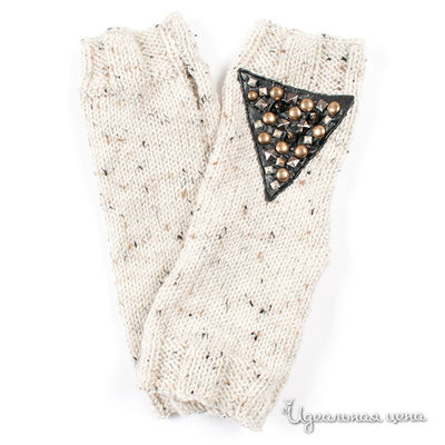 Митенки Curly House, цвет цвет бежевый