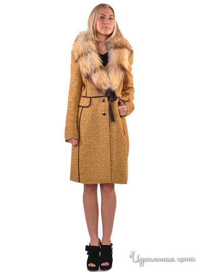 Пальто SOCIETA, цвет цвет желтый