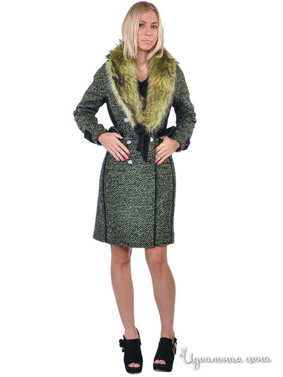 Пальто SOCIETA, цвет цвет зеленый