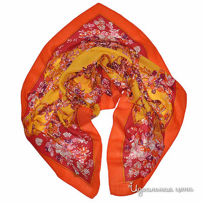 Платок Farfalla Seta, цвет цвет оранжевый