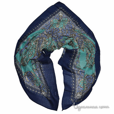 Платок Farfalla Seta, цвет цвет бирюзовый