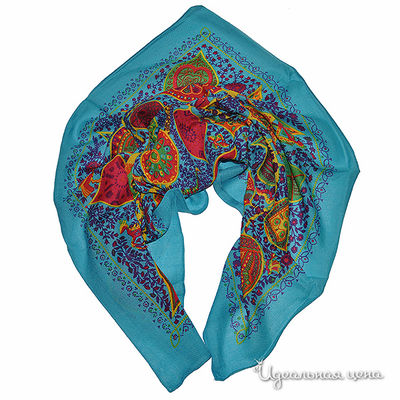 Платок Farfalla Seta, цвет цвет голубой