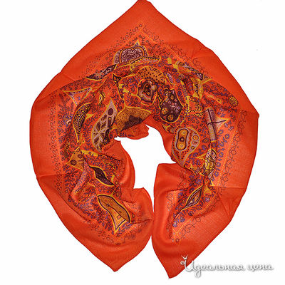 Платок Farfalla Seta, цвет цвет оранжевый