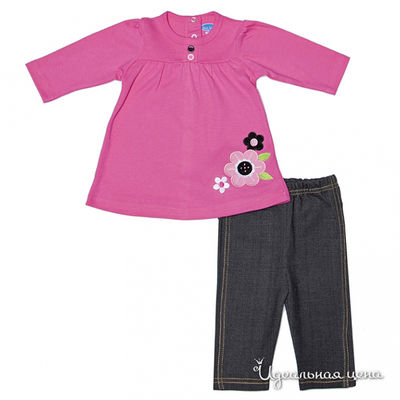 Комплект Bon Bebe, цвет цвет малиновый / серый