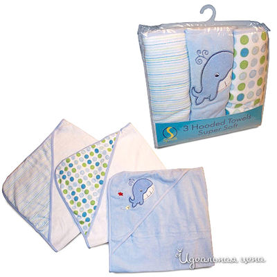 Полотенце Spasilk, цвет цвет голубой