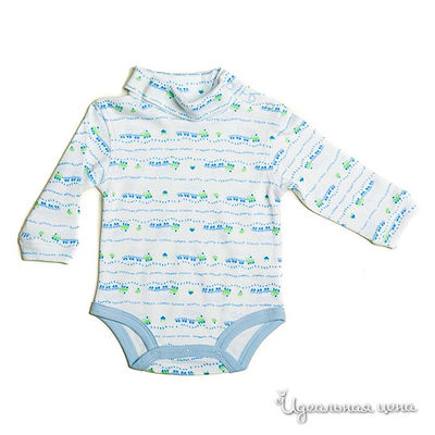 Боди Spasilk, цвет цвет белый / голубой