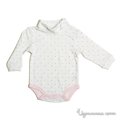 Боди Spasilk, цвет цвет белый / розовый