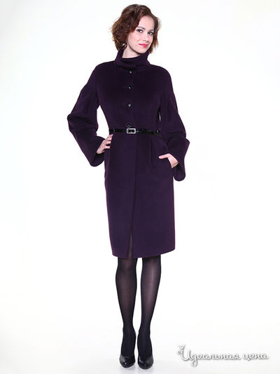 Пальто Pompa, цвет цвет баклажановый