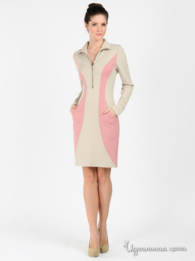 Платье Maria Rybalchenko, цвет цвет бежевый / нежно-розовый