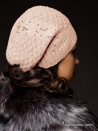 Шапка Effre, цвет цвет бежевый