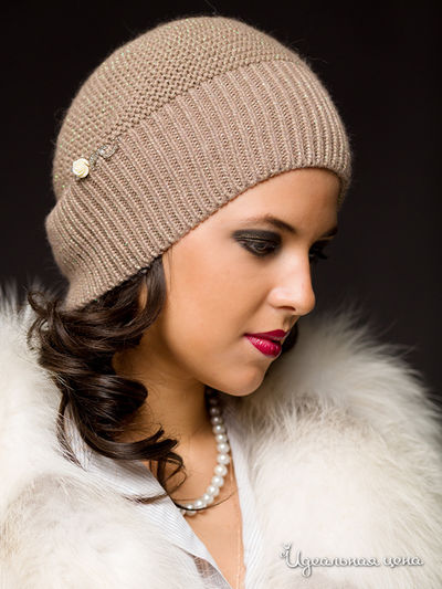 Шапка Effre, цвет цвет бежевый