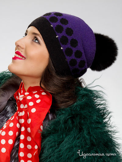 Шапка Effre, цвет цвет темно-фиолетовый