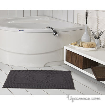 Полотенце-коврик Issimo, цвет цвет антрацитовый