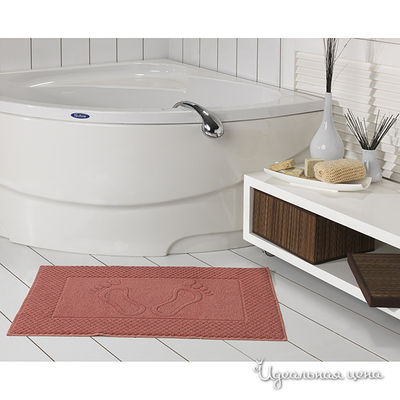 Полотенце-коврик Issimo, цвет цвет розовый / коралловый