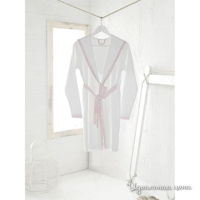 Халат Issimo, цвет цвет белый / розовый