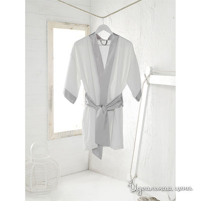Халат Issimo, цвет цвет белый / серый