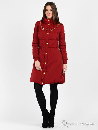 Пальто Love Moschino, цвет цвет вишневый