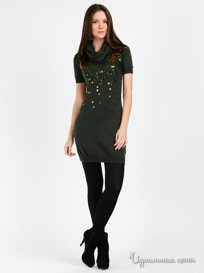 Платье Love Moschino, цвет цвет зеленый