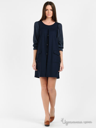 Платье Love Moschino, цвет цвет темно-синий