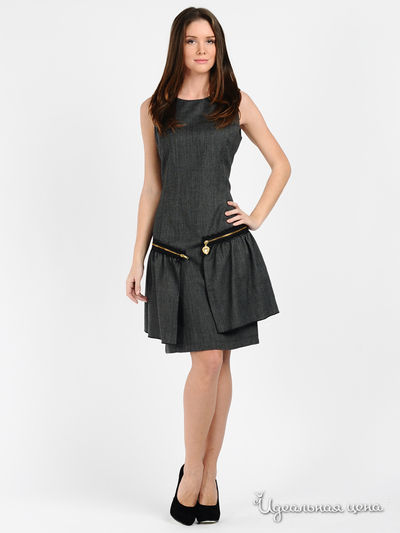 Платье Love Moschino, цвет цвет темно-серый