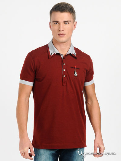 Футболка-поло Love Moschino, цвет цвет бордовый