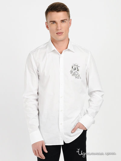 Рубашка Love Moschino, цвет цвет белый