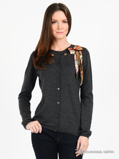 Кардиган Love Moschino, цвет цвет графитовый