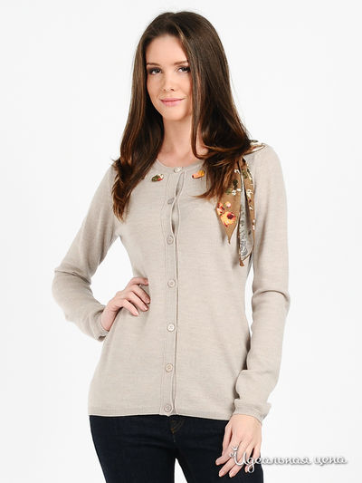 Кардиган Love Moschino, цвет цвет бежевый