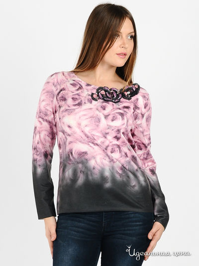 Джемпер Philippe Carat, цвет цвет лиловый / серый